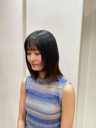ミディアム 莉奈/似合わせカット カラー/パーマのヘアスタイル