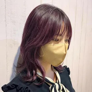 ミディアム カラー 髪質改善☆ 縮毛矯正miyuのヘアスタイル