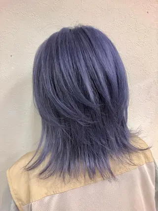 カラー ダブルスキルエクステ /羽エクステ白石宇由のヘアスタイル