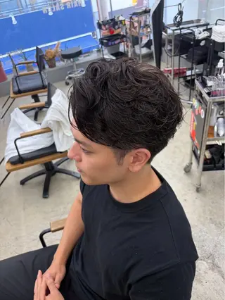ショート パーマ メンズ メンズ専門サロン wokeのヘアスタイル