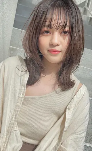 ミディアム カラー パーマ ヘアアレンジ メンズ ネイル マツエク・マツパ M字・前髪割れ 改善メンズ特化/栢沼のヘアスタイル