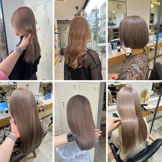 ミディアム カラー Kana 🍋 ハイトーン【高円寺】のヘアスタイル
