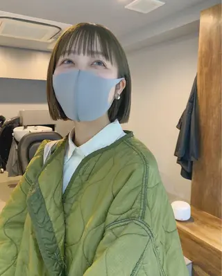 ショート ボブパーマコテ巻き風 パーマNo1深江秀平のヘアスタイル