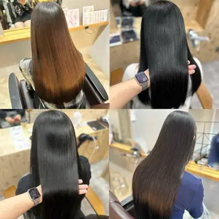 ロング 縮毛矯正/髪質改善 /nuup岩田のヘアスタイル