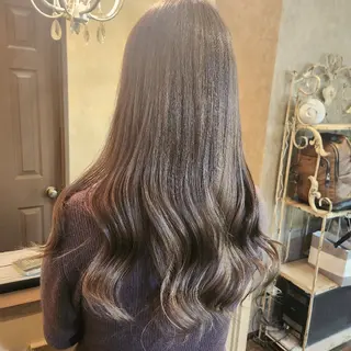 ロング ヘアアレンジ カラー 田井中 悠紀のヘアスタイル