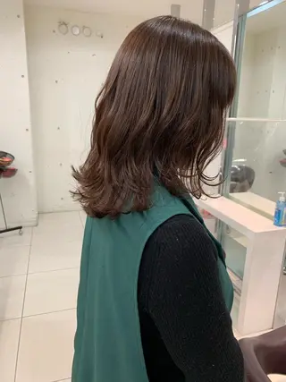 ミディアム カラー パーマ ヘアアレンジ メンズ 似合わせパーマ/ kazuのヘアスタイル