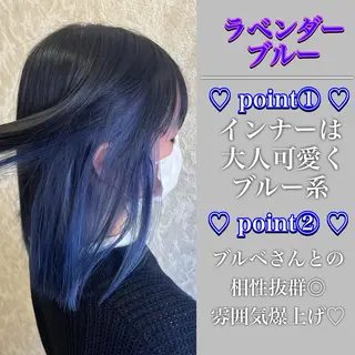 ミディアム カラー ブリーチ/髪質改善/ レイヤー/YUTOのヘアスタイル