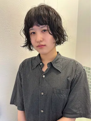 パーマ 村岡 桃果のヘアスタイル