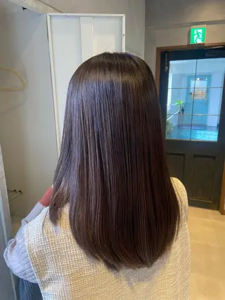 セミロング 縮毛矯正/髪質改善 🌷あかおのヘアスタイル