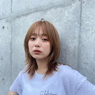 ミディアム カラー ショートとレイヤーが 好きな人|三浦翔のヘアスタイル