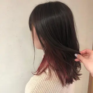 セミロング カラー 髪質改善/縮毛矯正 /青山 早希🐾のヘアスタイル