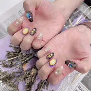 ネイル 🦋ネイルサロン ブラン🌈ゆりのネイルデザイン
