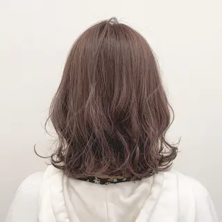 ミディアム カラー ヘアアレンジ 美髪矯正/透明感カラ ー🫧YUUKI🫧のヘアスタイル