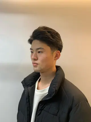 ショート メンズ アイブロウ メンズカット 大畑公平のヘアスタイル