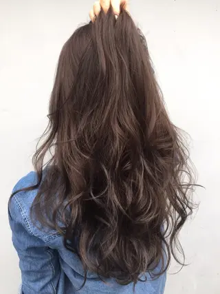 セミロング ロング カラー 韓国ヘア🤍髪質改善 🇰🇷AKANEのヘアスタイル