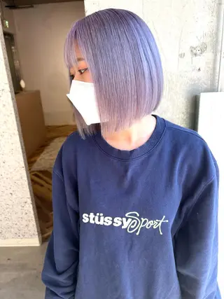 ショート カラー lani ブリーチ /ダブルカラーのヘアスタイル