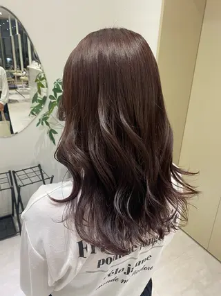 セミロング カラー ヘアアレンジ 髪質改善/艶カラー 🎀レイヤーカットのヘアスタイル