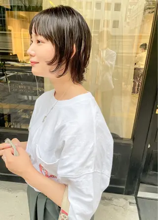 ショート カラー ショート・ボブ ・ウルフ✂︎IMAIのヘアスタイル