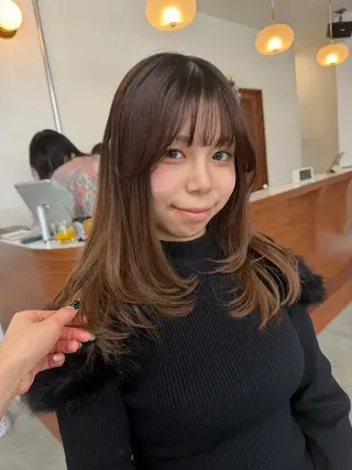 ロング カラー 大阪梅田/ イマムラミヅキのヘアスタイル
