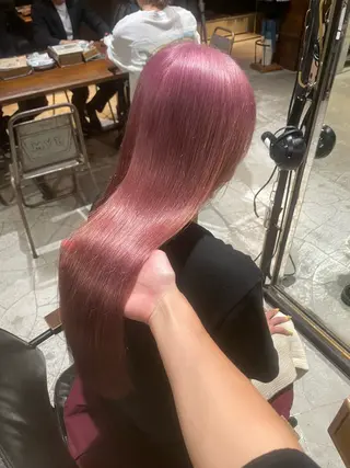 セミロング カラー ヘアアレンジ 美髪/透明感/レイヤ ーTATSUKI☘️のヘアスタイル