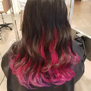 ロング カラー 三上 晃一のヘアスタイル