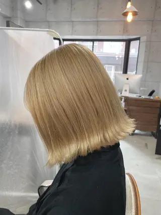 ミディアム 髪質改善色素改善特化 keiのヘアスタイル