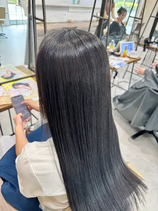 ロング カラー ブリーチなしwカラー /艶カラー/oukaのヘアスタイル