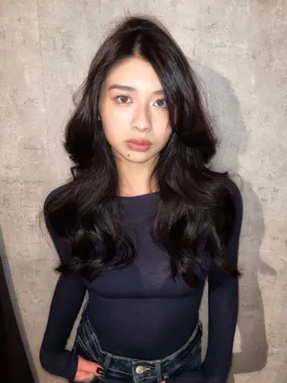 セミロング カラー ヘアアレンジ 渡邉 舞のヘアスタイル