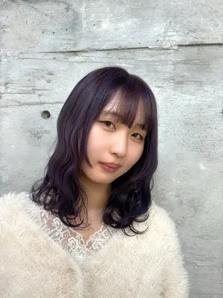 ミディアム カラー …a所属・…a みおのヘアスタイル