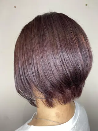 ショート カラー 髪質改善×矯正🫧 韓国ヘアasamiのヘアスタイル