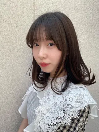 ミディアム 🎀透明感ナチュラル ガーリー🎀yuhiのヘアスタイル