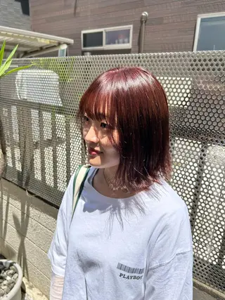 ショート カラー レイヤー/インナー カラー🦋ルイのヘアスタイル