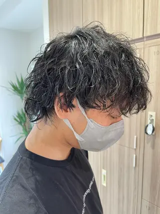 ショート パーマ メンズ メンズパーマ特化/ メッシュ/薫/店長のヘアスタイル