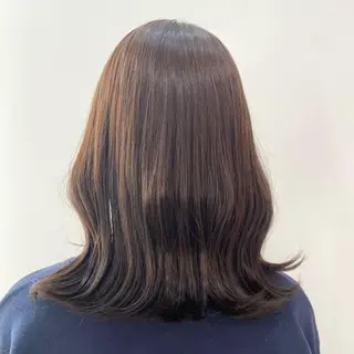 ミディアム カラー ヘアアレンジ 🍒透明感カラー/ emiri🍒のヘアスタイル