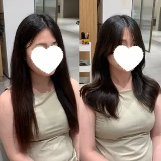 セミロング 内田 志乃のヘアスタイル