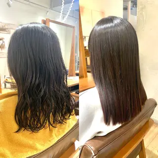 ミディアム カラー パーマ ヘアアレンジ 🌈インナーカラー ‘ショウマ’🌈のヘアスタイル