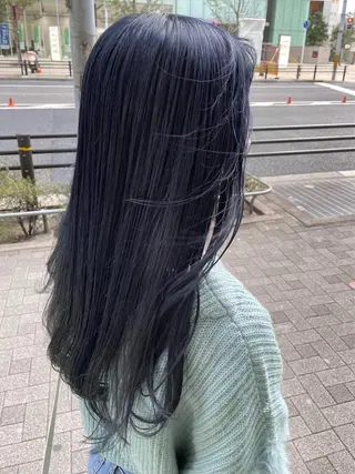 ロング カラー レイヤーカット/透明 感カラー🩵中村友美のヘアスタイル