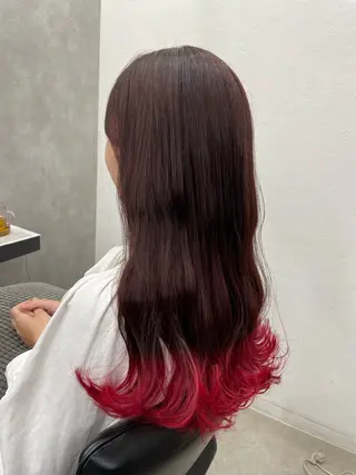ロング カラー すぐ巻ける縮毛矯正 🍀勝倉　麗のヘアスタイル
