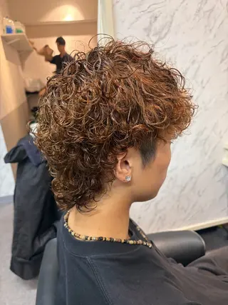 パーマ メンズ メンズ特化/パーマ/ フェードWATARUのヘアスタイル