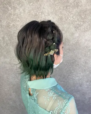 ロング カラー UNDER vr 【アンダーバー】のヘアスタイル