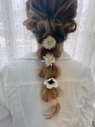 ロング カラー パーマ ヘアアレンジ ネイル 豊橋美容院 ソンリエのヘアスタイル