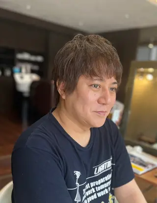 ショート メンズ 両国駅徒歩1分⭐️ アイロン仕上げのヘアスタイル