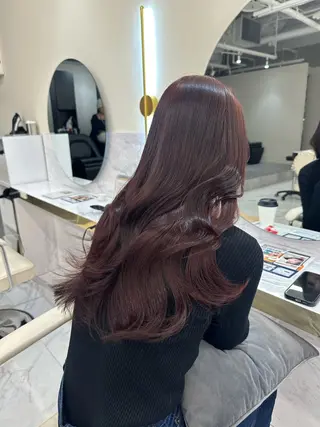 ロング レイヤーカット/髪質 改善/momo🎀のヘアスタイル