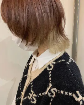ショート カラー ヘアアレンジ 今村公介 ブリーチ特化、派手髪のヘアスタイル