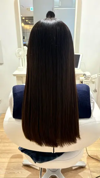 ロング カラー 似合わせ 顔周りYUUGAのヘアスタイル