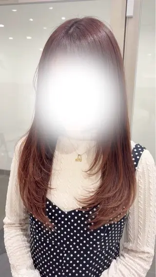 ロング 暖色カラー/ブリーチ /ボブ/本間陽南のヘアスタイル