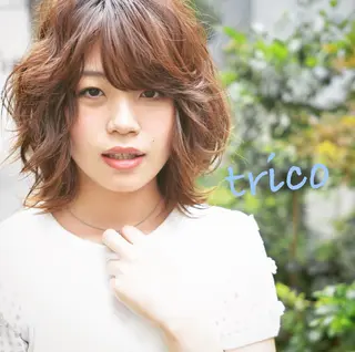 ミディアム カラー 上新庄NO1髪質改善 See.店長深田強のヘアスタイル
