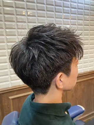 ショート メンズ ルピナス中田店長 山口大地のヘアスタイル
