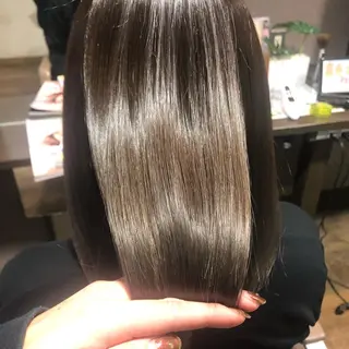 ミディアム カラー pep natsumiのヘアスタイル