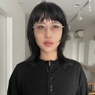 ミディアム 野村矩樂/パーマ /縮毛矯正のヘアスタイル